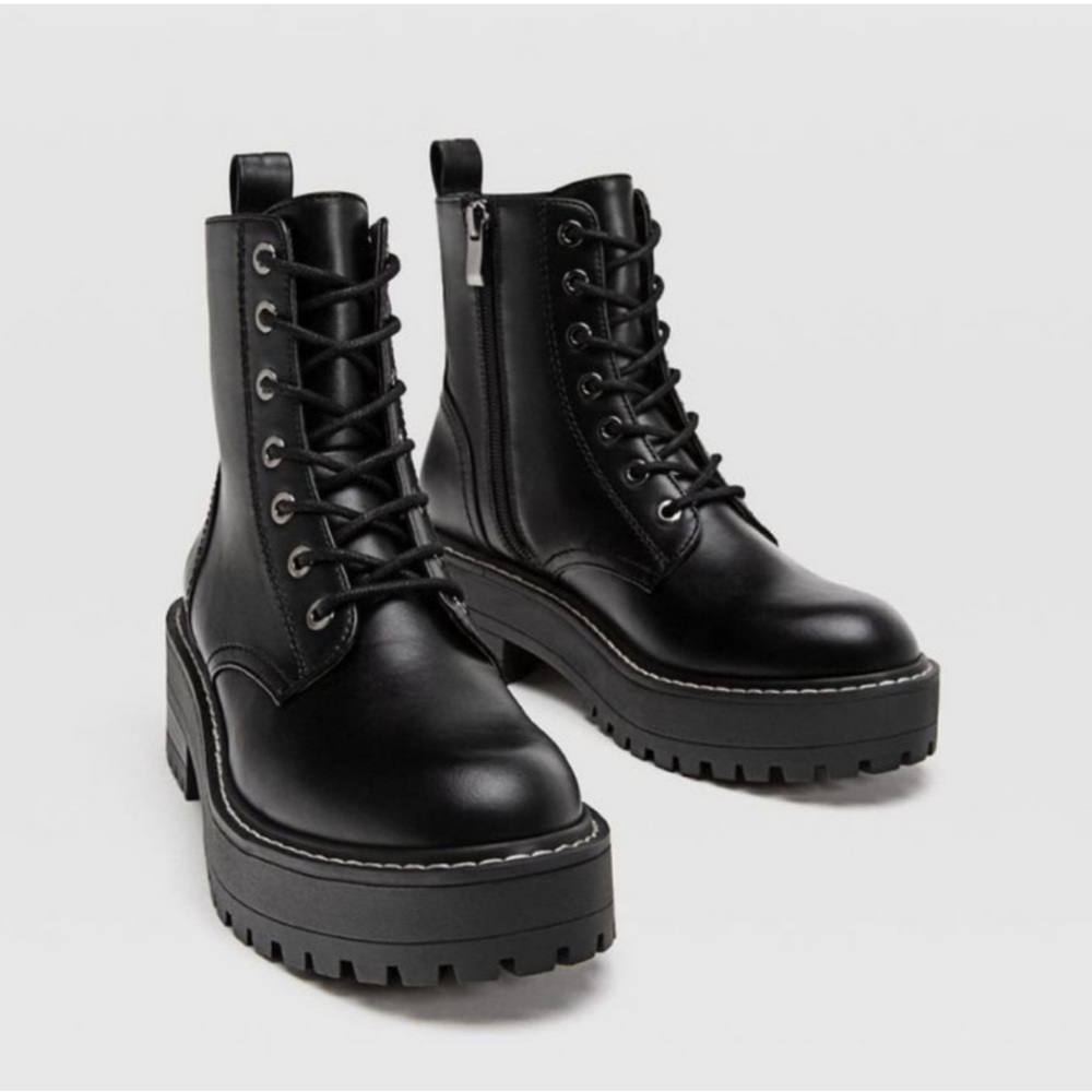 Stradivarius combat boots